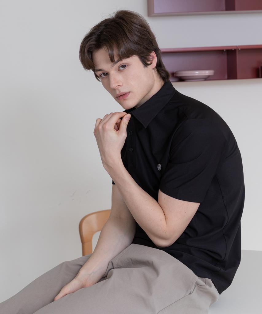 SELITIO Basic Logo Pk T-Shirt Black
