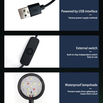 Aquarium Usb-Plug Aquarium Lamp Led With Clip Aquarium For Plants Aquatic Freshwater Water Grass Plant Fish Saving Fill Light