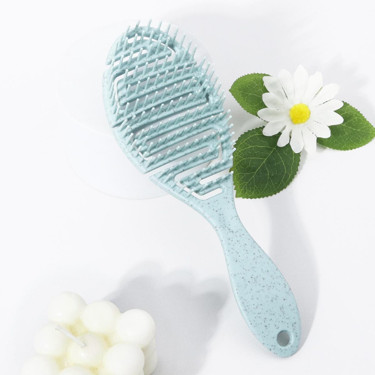 

1 piece hollow arc-shaped comb - nylon bristles, massage hair brush - gentle hair care,Special for real hair wigs