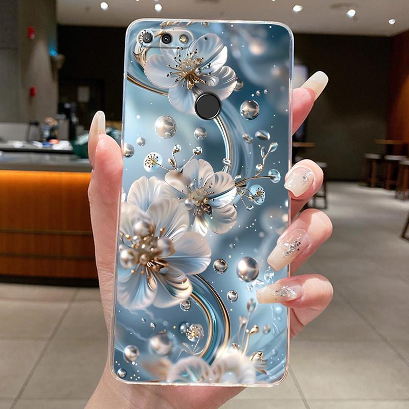 For Huawei Nova 2 Lite Case Cover Flowers Butterfly Clear Soft TPU Silicone Bumper for Huawei Y7 Y 7 Prime 2018 Phone Casing