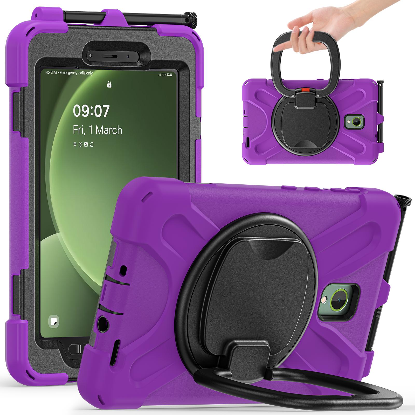Robuuste Case Voor Samsung Galaxy Tab Active 5 3 8.0 inch SM-X300 X306B T570 T575 Cover Met 360 Graden Draaibare Handgreep Active3 2020 SM-T570