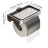 Wall-Mounted Paper Roll Storage Shelf No-Drill Toilet Paper Shelf Sturdy Tissue Rack  Washroom