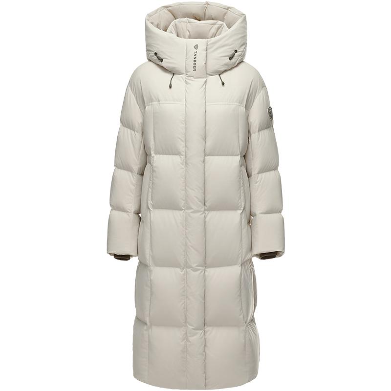 Tambour Women's Long Hooded Puffy Down Jacket