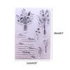 1 Sheet Clear Stamp Transparent Seal Stamp Card Making 3D Scrapbooking Stamps