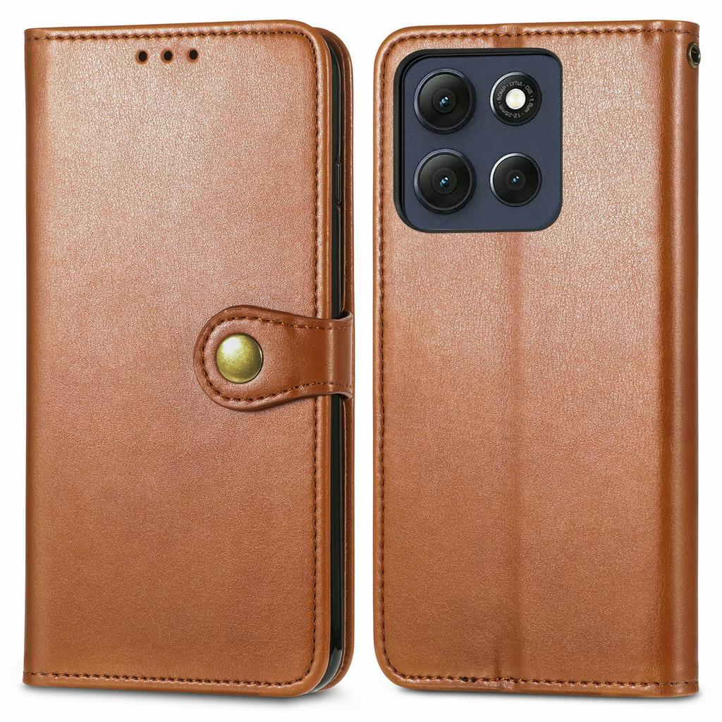 For Motorola Moto G86 Power 5G Case Wallet Stand Leather Phone Cover with Wrist Strap