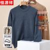 Hengyuanxiang Men's Autumn/Winter 100% Worsted Round Neck Wool Sweater