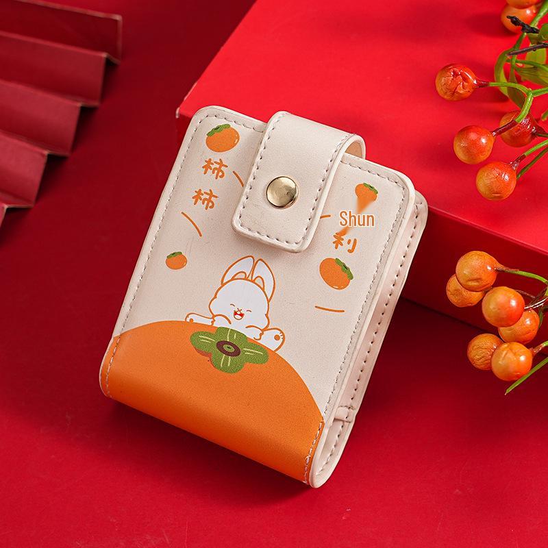 Компактная дорожная косметичка с зеркалом и держателем для помады для женщин