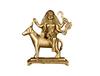 Maa Kalaratri Idol, Religious Statue & Figurine Brass, Metal Gold Color - 16 Cm