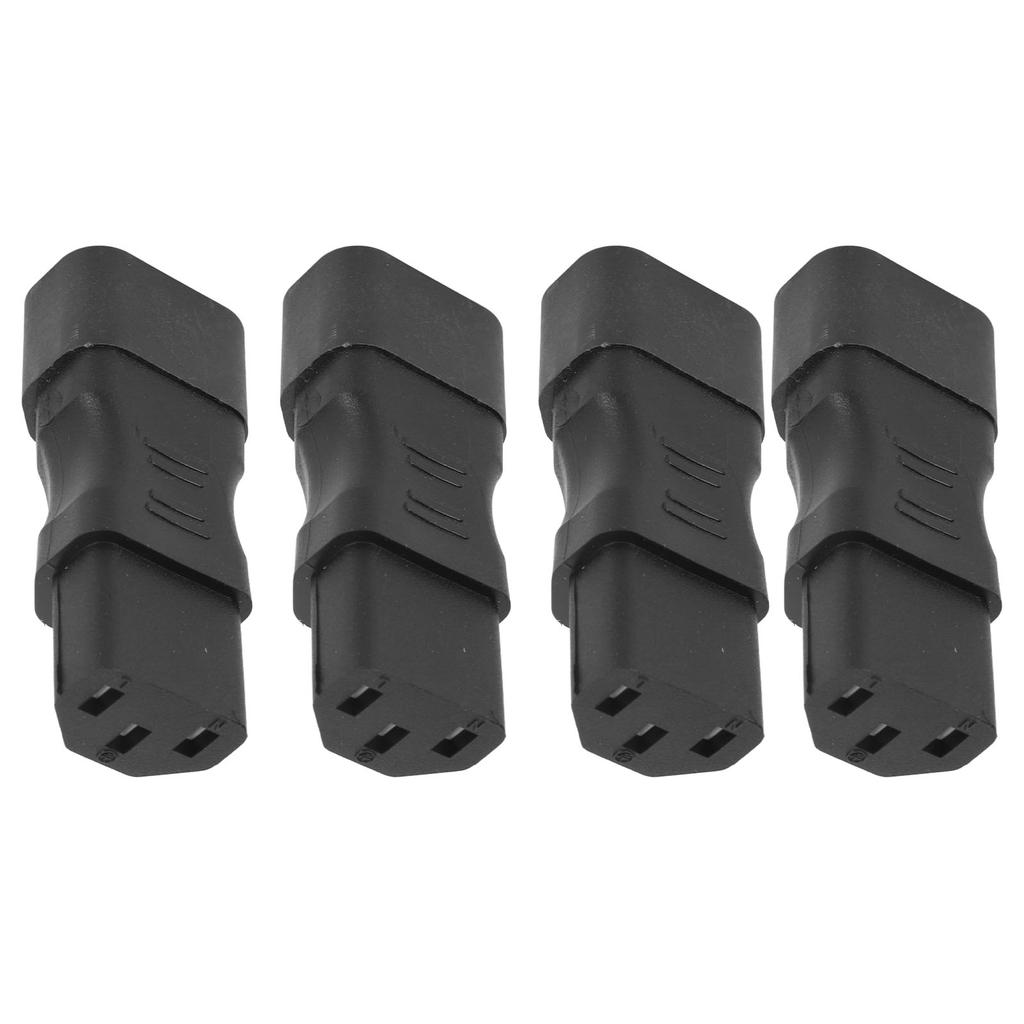 4pcs IEC320 C14 To IEC320 C13 Power Adapter Universal Standard Computer Power Adapter for Laptop