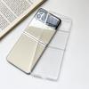 Transparent Zflip7 Folding Screen Mobile Phone Case Is Suitable For Samsung Fold5 Flip, Simple Anti-Drop Protective Case, Ultra-Thin.