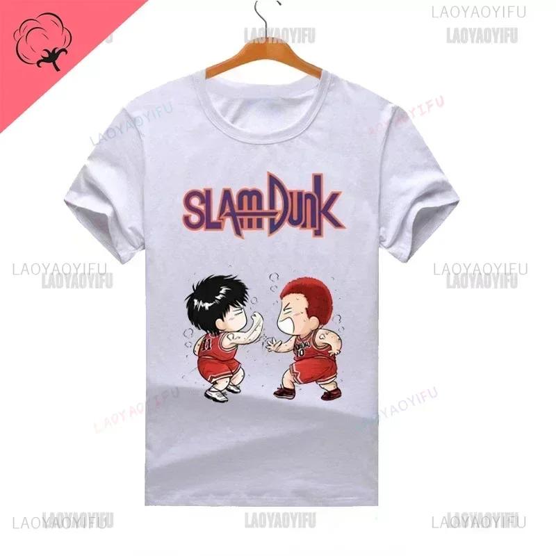 Slam Dunk Movie Co-branded Short Sleeve Tshirt Rukawa Maple Sakuraki Hanamichi Century High Five Cartoon Print Short Sleeve Tops