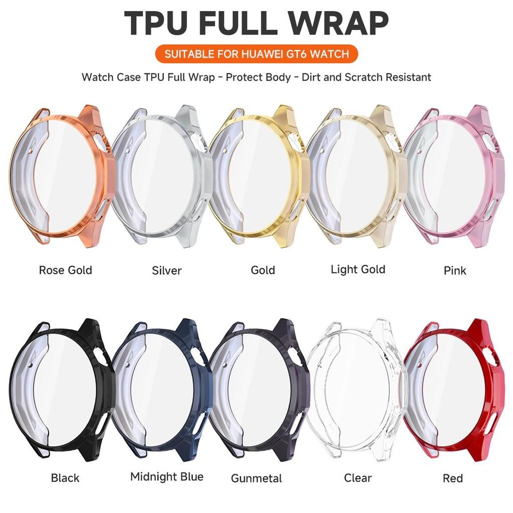 soft TPU Case For Huawei GT6 41mm Screen Protector All-Around Protective Cover Shell For Huawei GT6 46mm Bumper Accessories