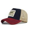 Embroidery Design Fishing Embroidery Baseball Cap Camouflage Mesh Hat  for Men Women