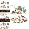 Dinosaur Model Toy Set Jurassic Plastic Tyrannosaurus Rex 17 Pieces Included!