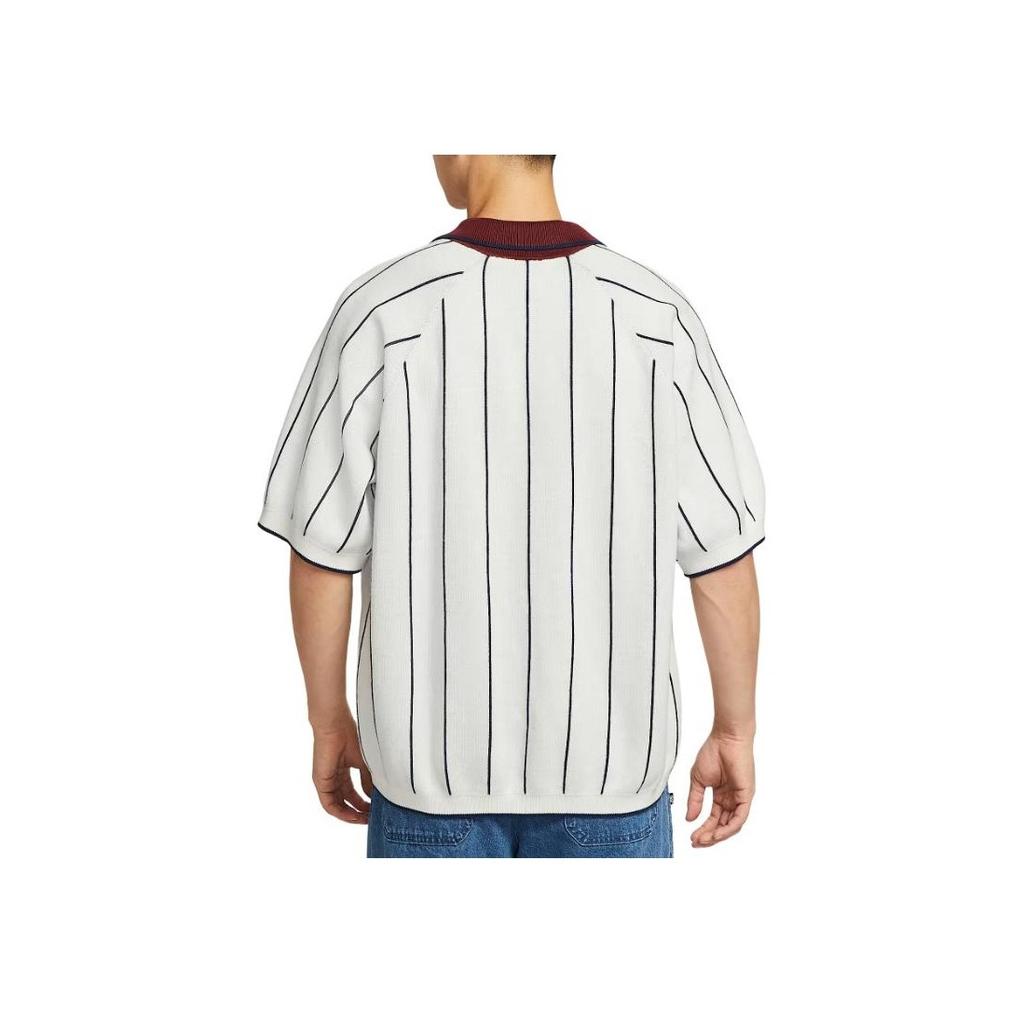 Nike Striped Loose Fit Short Sleeve Polo Shirt Men tops HQ9019-133