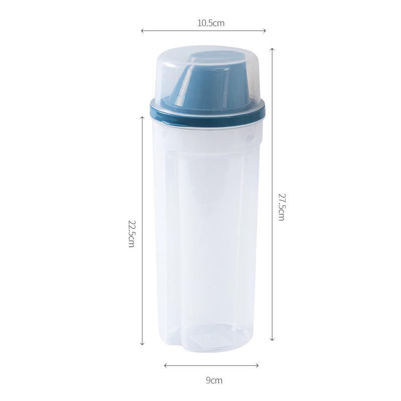 Transparent Plastic Spice, Coffee, Tea, and Grain Storage Jar