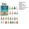 Festive Seaside Tree Hanging Charms 2026 Christmas Advent Calendar, Sea Glass 2D Acrylic Ornament Set Beach Themed Decorations with String,