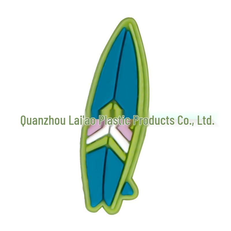 Cartoon Hawaiian Flower Croc Charms - Detachable PVC Rubber Shoe Decorations