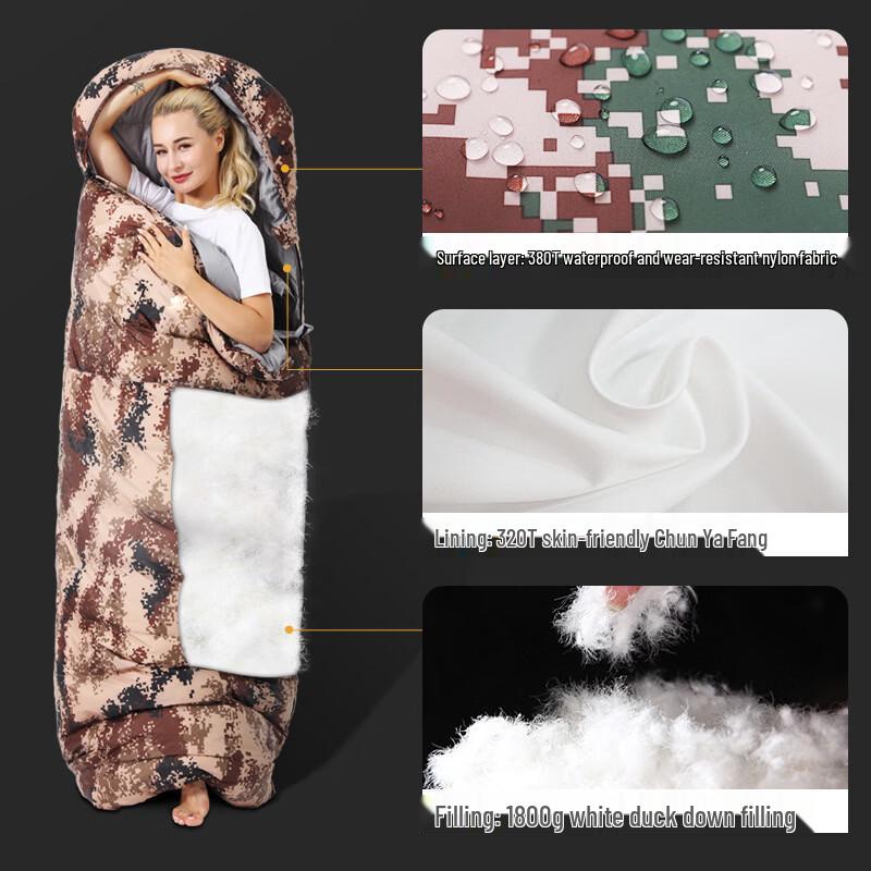 Li Shen Outdoor White Duck Down Sleeping Bag