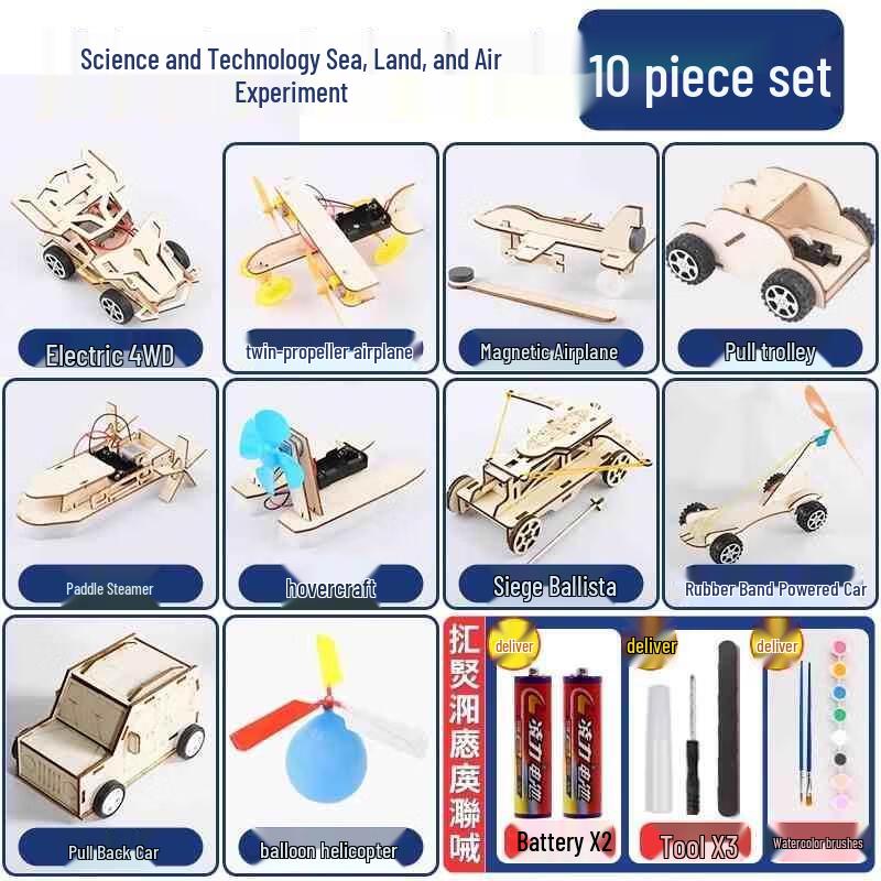 HANDUNYOU STEM Sea, Land & Air 10-in-1 Experiment Kit