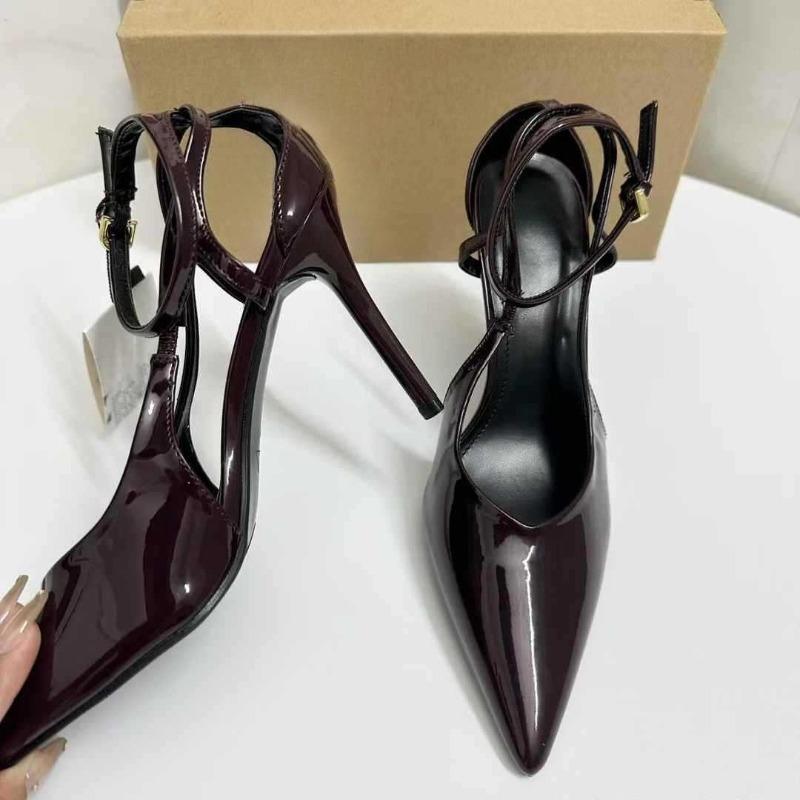 High Heels Formal Business Shoes for Women Luxury  Party Stiletto Ankle Strap Pointed Toe Sexy Ladies Wedding Party Pumps