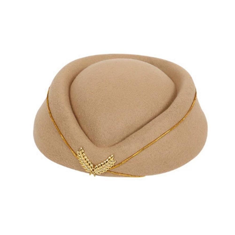 Stewardess Hat Beret Hat Women Air Hostesses Hat Party Cosplay Formal Uniform Caps Accessory Party Hats Costume