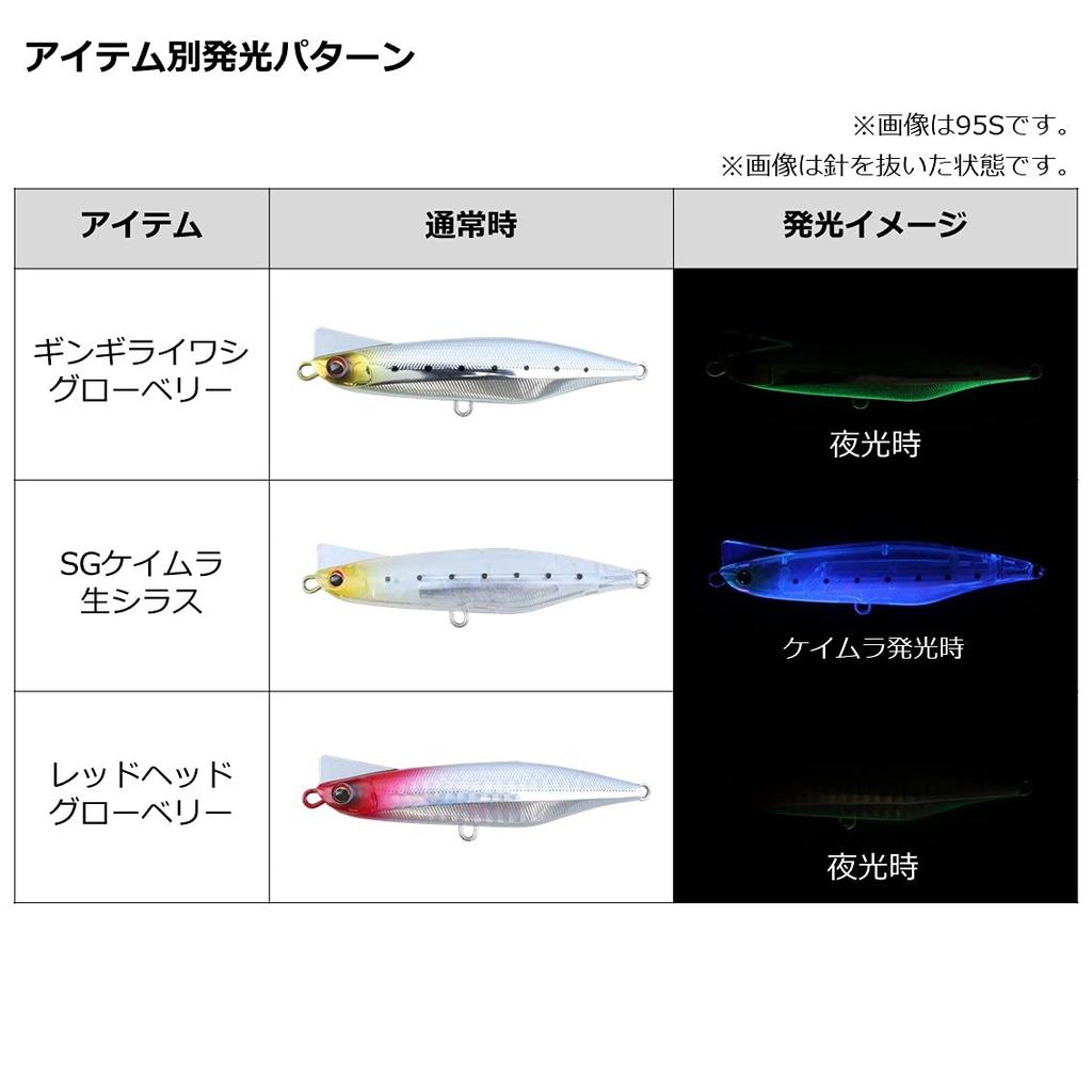 Daiwa Overdrive 120S Red Head Glowberry 45g
