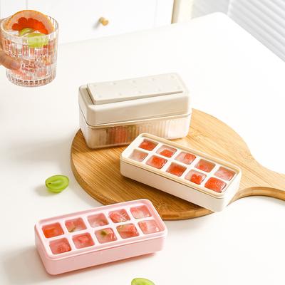 10 Grid Refrigerator Ice Box Press Type Ice Cube Maker Kitchen Quick-Freezing Ice Cube Tray For Whiskey Cocktails Juice