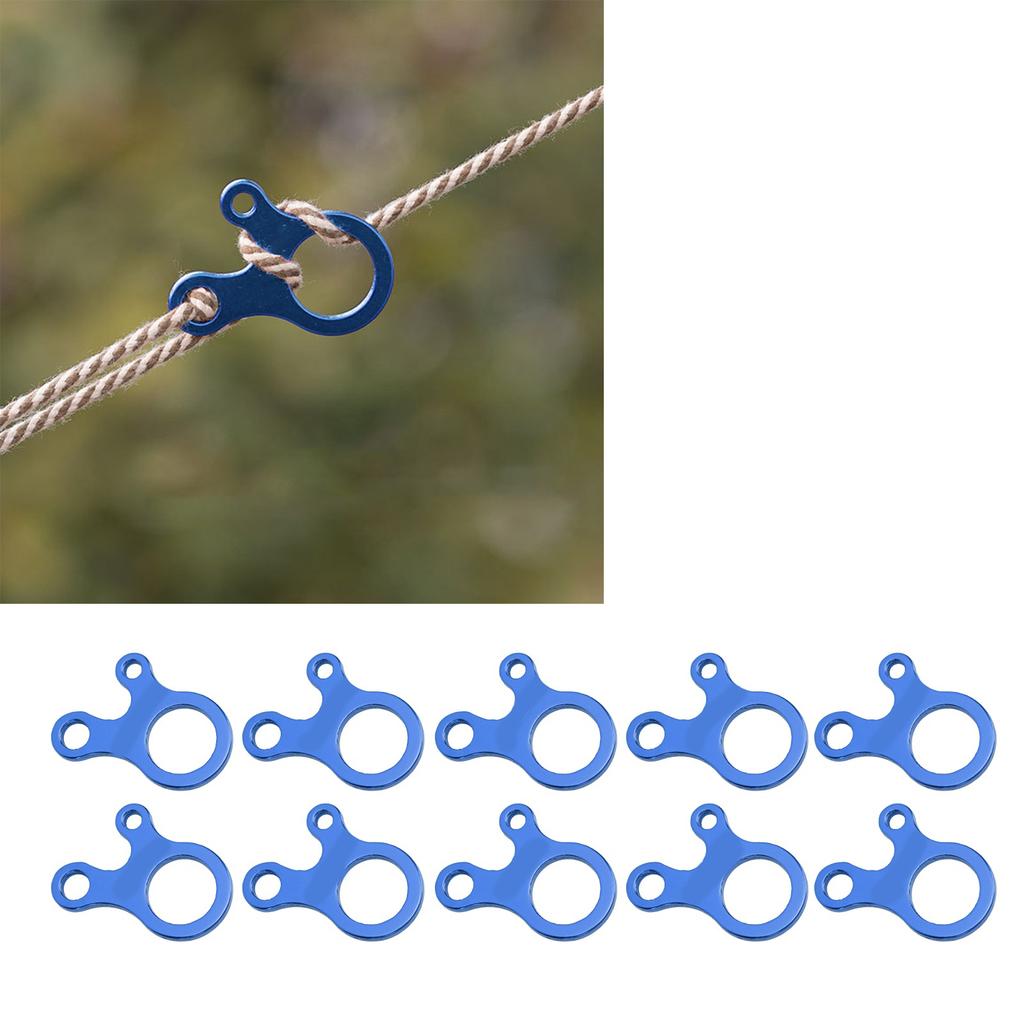3 Holes Rope Tensioner Guy Line Cord Tightening Adjusters for Tent Camping Hiking Backpacking Outdoor Activity