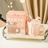 Ceramic Cup, Stamped Mug, Gift-giving, Solid Color Matte Girl, High-value Ins Cup, Artistic Sense, Creative and Cute