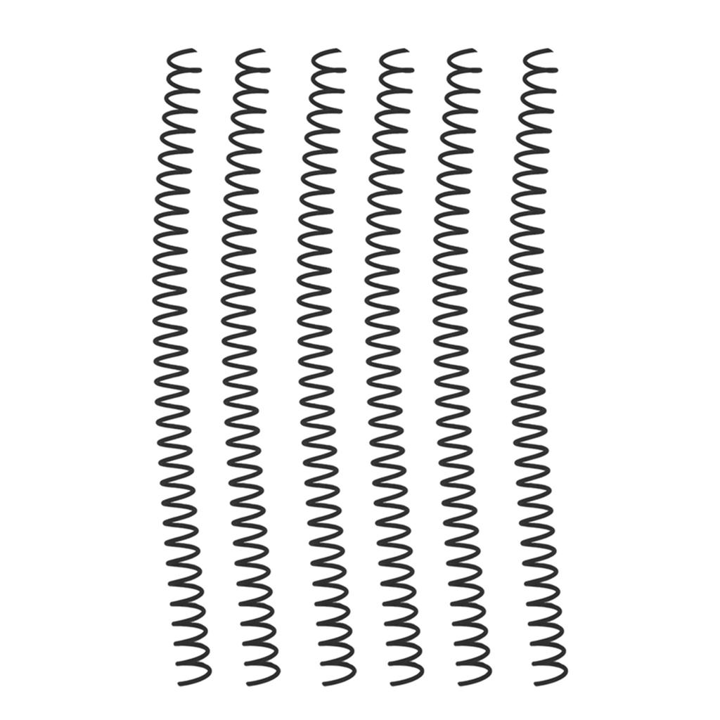 20-teiliges Spiralbindungsset mit großem Fassungsvermögen, 30 Löchern und 13 mm Durchmesser, schwarz