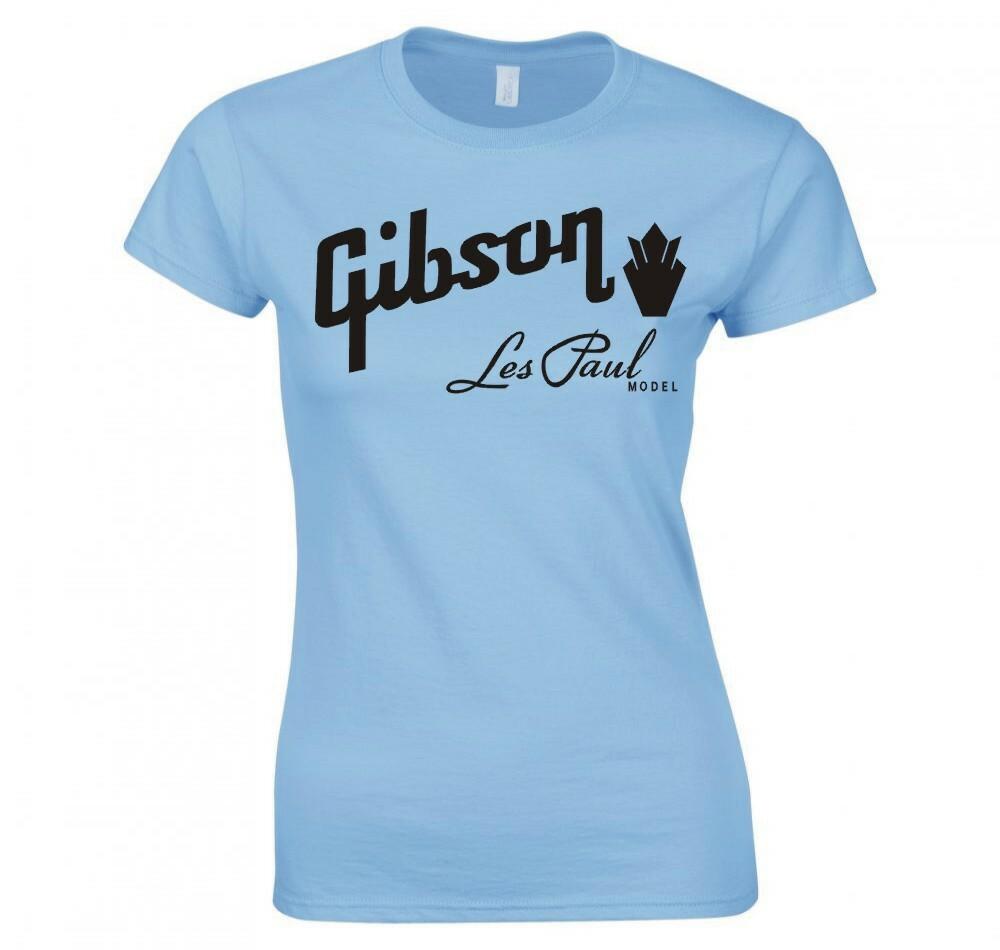 Gibson Les Paul Logo Ladies Skinny Fit TShirt S