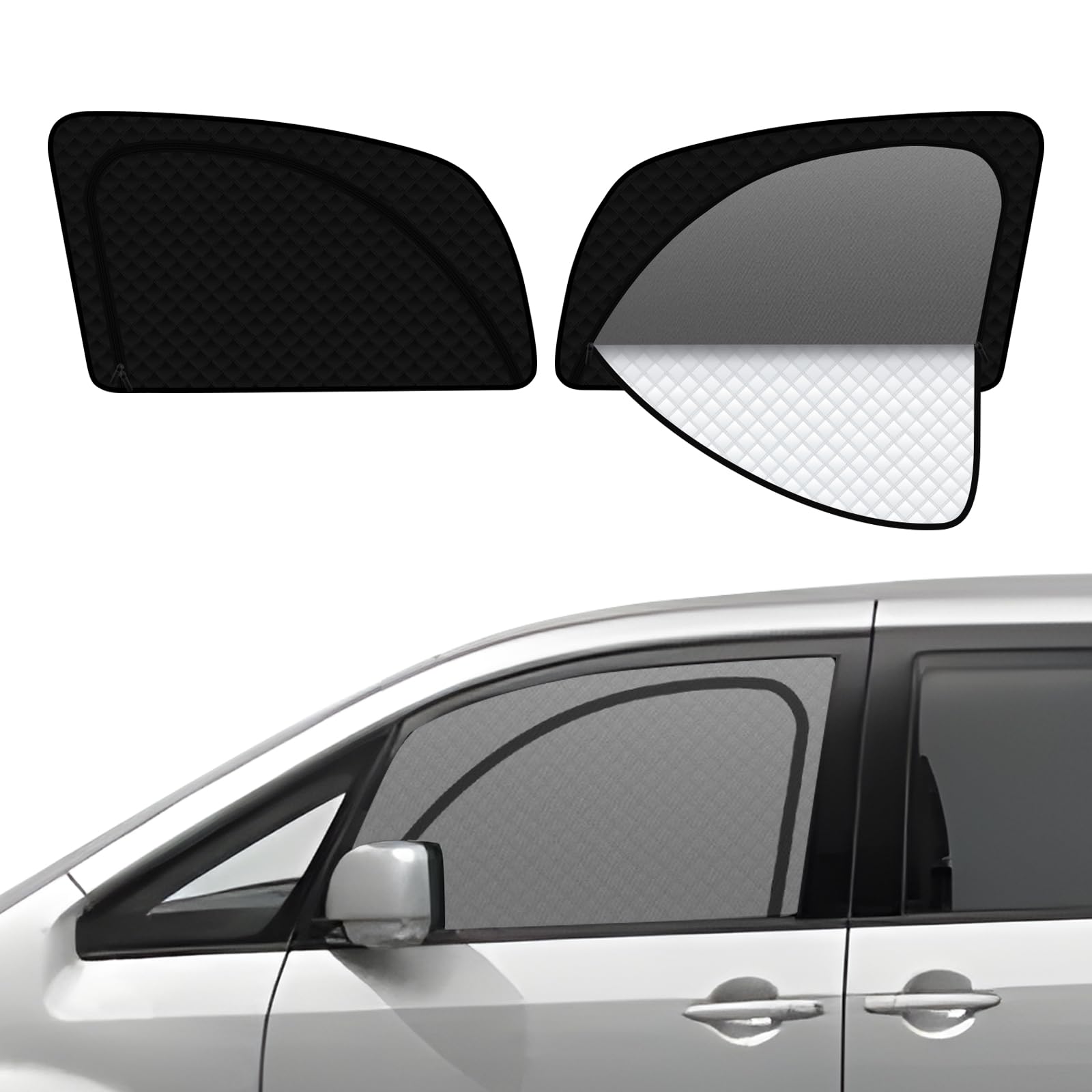 

Steering Wheel Integrated Sunshade Mesh Curtain for Mitsubishi Delica CV Series Easy to Attach and Detach Magnetic Ventilation DELICA Sunshade for чёрный