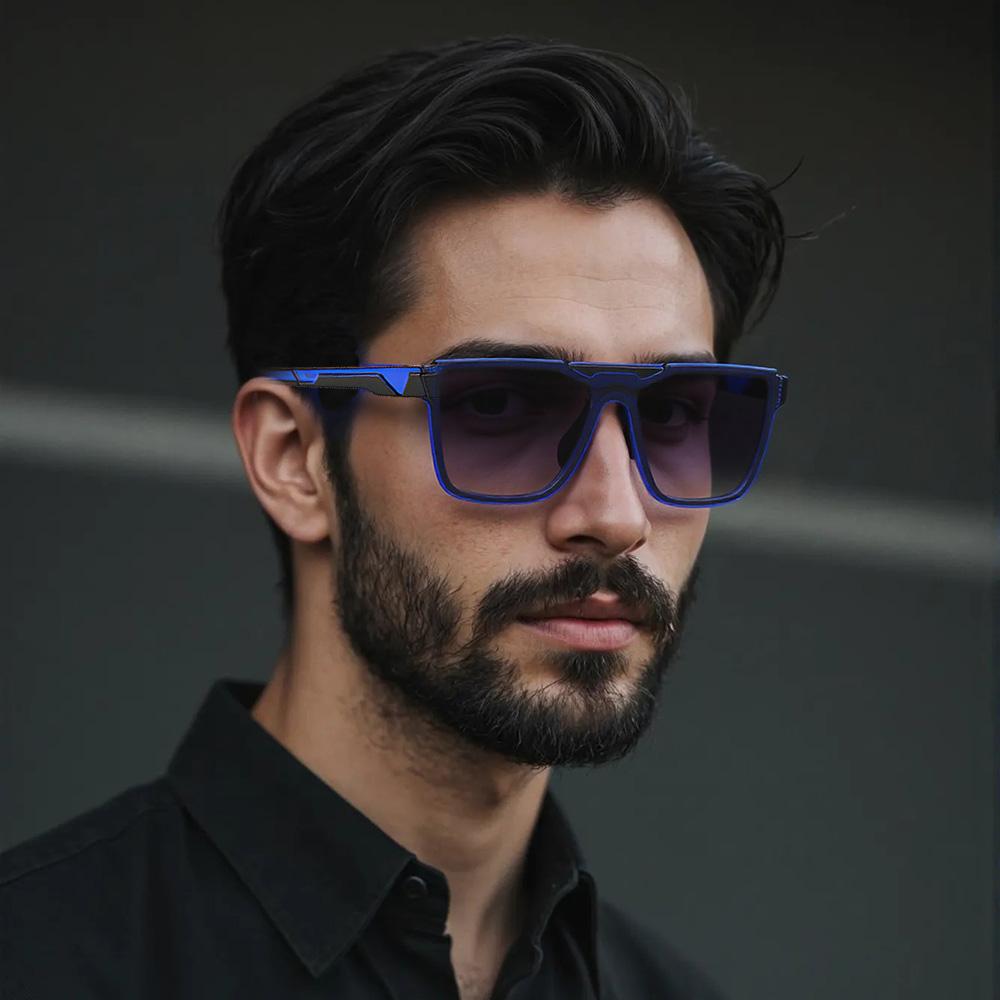 Modern Minimalist Square Sunglasses For Both Men And Women Urban Light Luxury Style Commuting Glasses Frame Mens Sunglasses