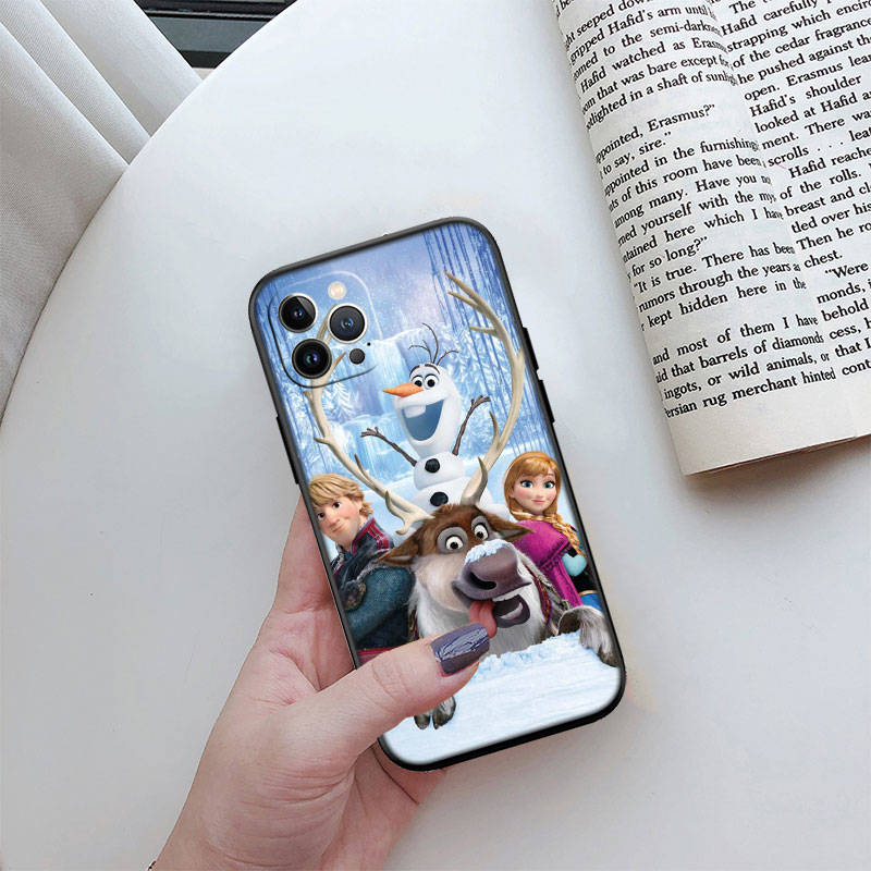 Husa telefon ED39 Olaf Elsa Anna pentru iPhone 6 6s 7 8 11 12 13 14 15 XS Pro Max XR X SE Samsung S20 S21 S22 S23 S24 FE Ultra Plus Lite S21S A55