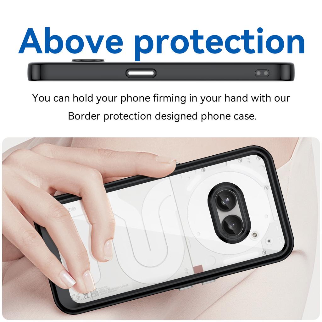 Przezroczyste Wstrząsoodporne Etui TPU dla Nothing Phone 2a Nothing 2 1 Ramka Ochronna Pełna Ochrona Kolorowe Przezroczyste Etui