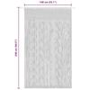 VidaXL Macramé Curtain 140x240 Cm Cotton