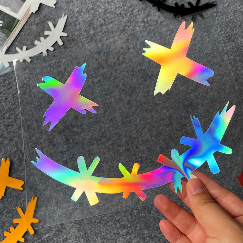 Wasserdichte Reflektierende Aufkleber Für Motorradhelm, Dämon Grinsendes Gesicht Aufkleber, Autokarosseriedekoration, Autoaufkleber, Laser