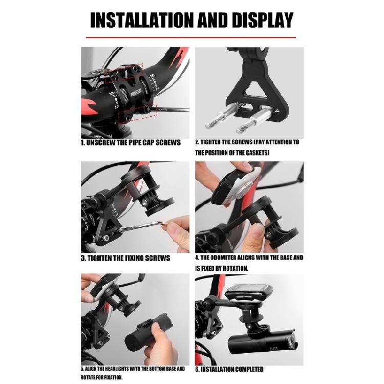 Front Bicycles Computer Mount Adjustable Mount for Cycling Computer Extended Mount, Mountain Bikes Stem Extension Holder
