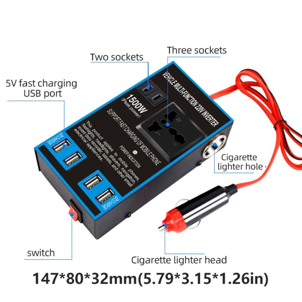 Universal Car Inverter DC 12V/24V To AC 220V Automobile Charger Inverter Car Converter Socket