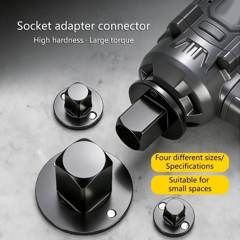 Chrome Steel Socket Adapter Kit Feature Magnetic Connection Design For Enhancing Safety During Heavy Duty Maintenance Tasks