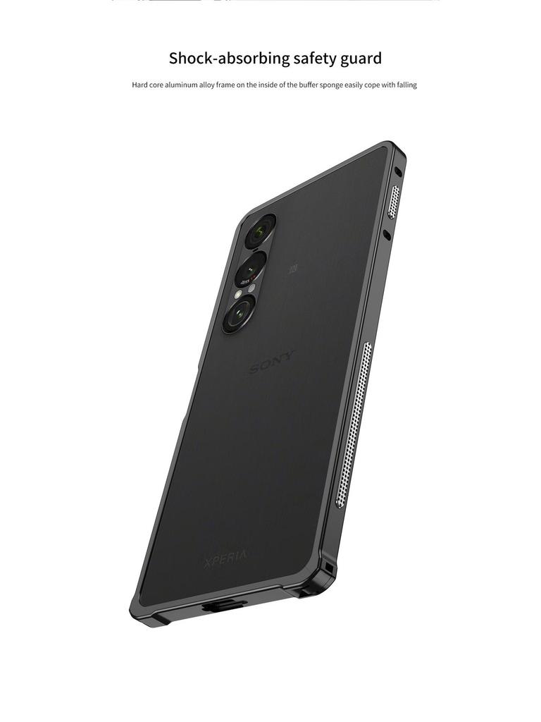 Kovové pouzdro s přezkou pro odvod tepla pro Sony Xperia 1VII/1VI - Odolné proti pádu, design Supercar
