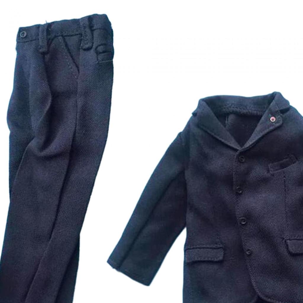 1/6 Male Figure Clothes Full Suit Jacket Pants Handmade Accessories Dress Coat Costume,