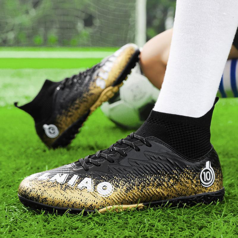 Мужские футбольные бутсы с высоким берцем и носками — фото 16
