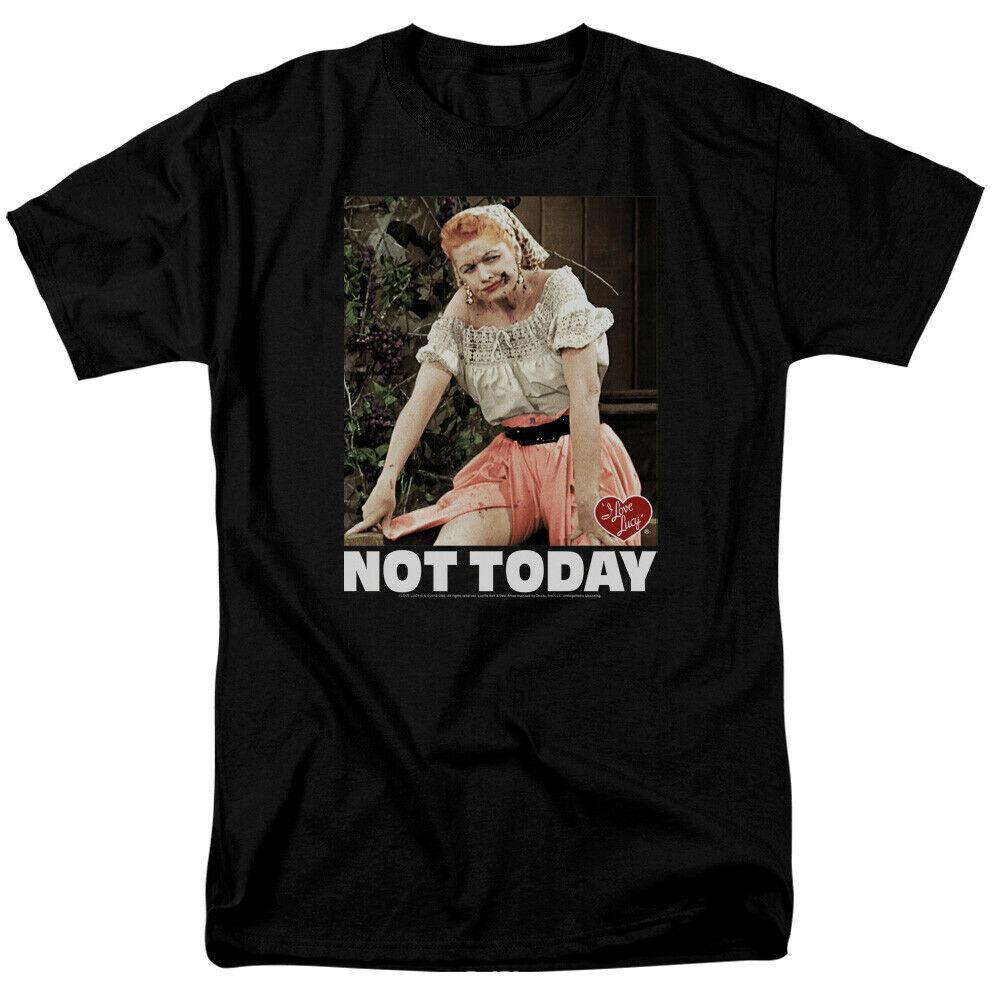 

I Love Lucy Not Today T Shirt Licensed TV Show Tee Black M
