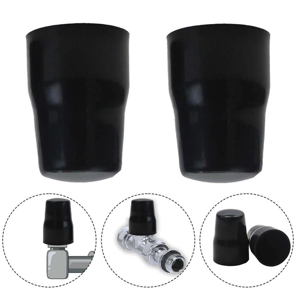 ABS Plastic Radiator Valve Cap White Easy Push-Fit Water Heaters Pipe Cover Black Replacement Cover Valve Cover Home Improvement