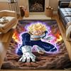 Saiyan Warrior Power Up Patterned carpet, non slip mat suitable for living room and bedroom sofas