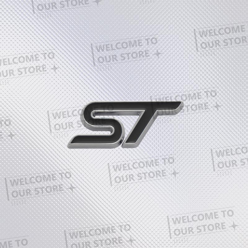 3D Metal ST Car Steering Wheel Badge Sticker Styling Interior Dekoration For Ford ST Line Mondeo Fiesta Focus F-150 Ranger Puma