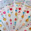 1PC Acrylic Gem Sticker Girl Show Face Sticker Beads Children DIY Makeup Color Crystal Sticker