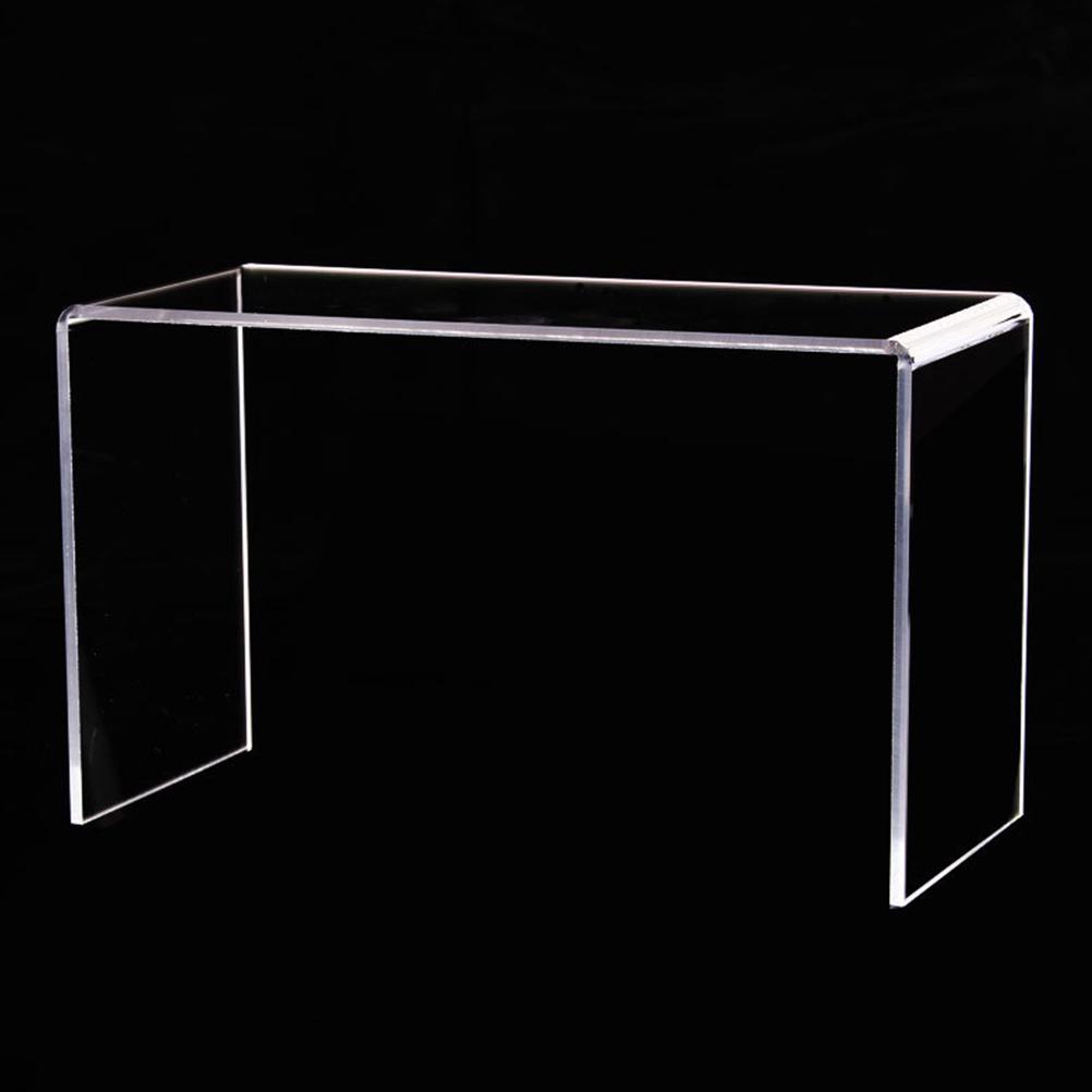 3 Stück Acryl-Display-Ständer Klar U-förmig Schuh-Display-Ständer für Einzelhandels-Vitrine Lagerregal Schmuck Kosmetik Organizer Klein